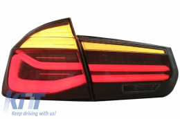 Body Kit pour BMW 3 F30 11-19 LED Feux arrières Fumée rouge dynamique M LCI Look-image-6064984