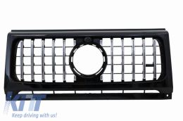 Body Kit pour Mercedes G W463 08-17 Pare-chocs LED grille G63 G65 AMG Look W464--image-6041799