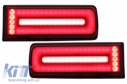 Body Kit pour Mercedes G W463 08-17 Pare-chocs LED grille G63 G65 AMG Look W464--image-6041816