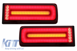 Body Kit pour Mercedes G W463 08-17 Pare-chocs LED grille G63 G65 AMG Look W464--image-6041817