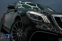 Body Kit pour MERCEDES S W222 Facelift 13-06.17 Échappement Pare-Choc S63 Look-image-6090161