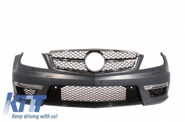 Body Kit pour MERCEDES W204 07-14 Pare-choc Feux Phares LED DRL Facelift C63--image-6002740