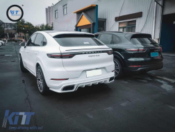 Body Kit Punte Quad per Porsche Cayenne 9Y0 18+ Conversione in Turbo & Aero Look-image-6080308