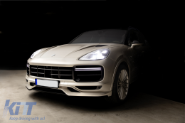 Body Kit Punte Quad per Porsche Cayenne 9Y0 18+ Conversione in Turbo & Aero Look-image-6080315