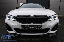 Body Kit Rejilla Difusor Spoiler Escape para BMW 3 G20 G21 M Look Negro brillante-image-6092823