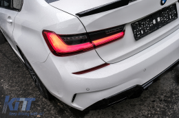 Body Kit Rejilla Difusor Spoiler Escape para BMW 3 G20 G21 M Look Negro brillante-image-6092833