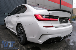 Body Kit Rejilla Difusor Spoiler Escape para BMW 3 G20 G21 M Look Negro brillante-image-6092836