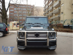 Body Kit Stoßstange für Mercedes G W463 89–18 G63 G65 Design Grille BullBar Spoiler-image-5992565