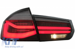 Body Kit suitable for BMW 3 Series F30 (2011-2019) with LED Taillights Dynamic Sequential Turning Light EVO II M3 CS Design with Dual Twin Exhaust Muffler Tips Carbon-image-6065202