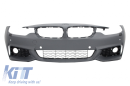 Body Kit suitable for BMW 4 Series F32 Coupe (2013-up) with Trunk Spoiler Matte Black Sport Design-image-6062855