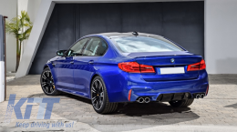 Body Kit suitable for BMW 5 Series G30 (2017-2019) M5 Design with Exhaust Muffler Tips-image-6107179