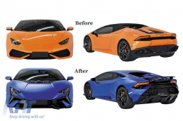 Body Kit suitable for Lamborghini Huracan LP580 & LP610 EVO (2014-2023) Conversion to Tecnica Design-image-6110809