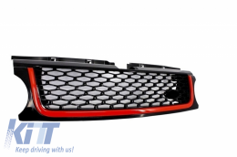 Body Kit suitable for Land Range Rover Sport L320 Facelift (2009-2013) Autobiography Design Black Red Grille Edition-image-6041900