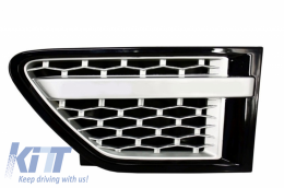 Body Kit suitable for Land Range Rover Sport L320 Facelift (2009-2013) Autobiography Design Black Silver Grille Edition-image-6041922