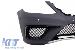 Body Kit suitable for MERCEDES Benz W222 S-Class (2013-06.2017) S65 Design with Exhaust Muffler Tips Black-image-6054623