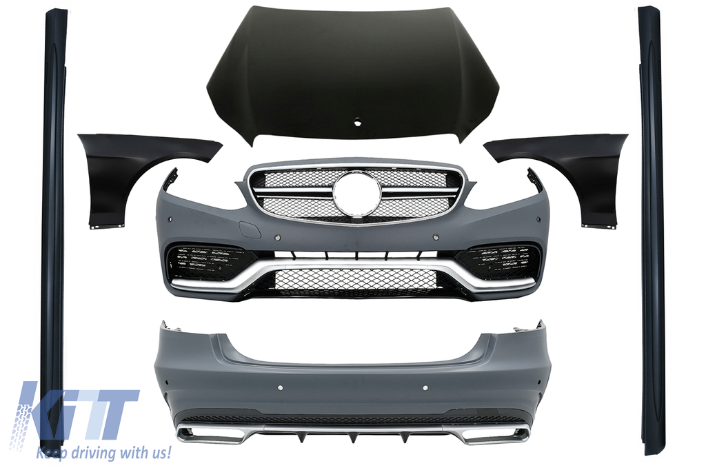 Central Rear Splitter (with vertical bars) Mercedes-Benz E63 AMG Sedan W212  Facelift, Our Offer \ Mercedes \ E Klasa \ W212 Facelift [2012-2016] \ E63  AMG \ Sedan