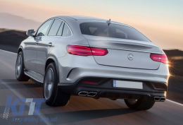 Body Kit suitable for Mercedes GLE Coupe C292 Sport Line (2015-2019) with Chrome Muffler Tips-image-6016809