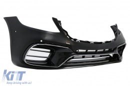 Body Kit suitable for Mercedes S-Class W222 Facelift (2013-06.2017) S63 Look with LED Lights-image-6060067