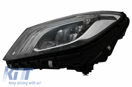 Body Kit suitable for Mercedes S-Class W222 Facelift (2013-06.2017) S63 Design with Headlights Full LED-image-6063382