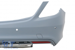 Body Kit suitable for Mercedes S-Class W222 (2013-06.2017) with Chrome Muffler Tips S65 Design-image-6090930