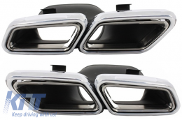 Body Kit suitable for Mercedes W212 E-Class Facelift (2013-up) E63 Design with Exhaust Muffler Tips-image-6020525