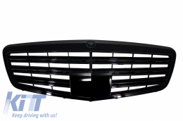 Body Kit suitable for Mercedes W221 S-Class (2005-2011) S63 S65 Design with Front Grille and Exhaust Muffler Tips-image-6063064