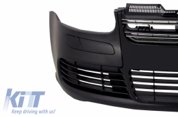 Body Kit suitable for VW Golf 5 (2005-2007) R32 Design Exhaust System Front Bumper Piano Black-image-6031085