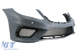 Body Kit with Full LED Taillights and Exhaust Muffler Tips Black suitable for Mercedes S-Class W222 (2013-06.2017) S63 Design-image-6074020