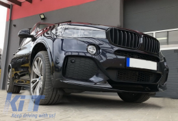 Body Kit Предна Броня Липна и Въздушен дифузьор подходящ за BMW X5 F15 (2014-2018) Aero Package M Technik Спорт Piano Black-image-6047741