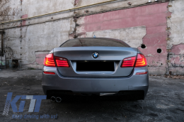 Bodykit & Auspuff Tipp Einlass 5,8 cm Linke Seite für BMW 5 F10 11-14 M-Technik Look-image-6081028