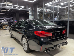 Bodykit für BMW 5er G30 2017-2019 M5 Look Stoßstange Auspuff Tipps Seitenschweller-image-6089785