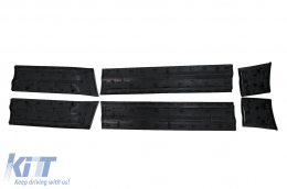 Bodykit für Land Rover Defender SUV L663 2019+ Schwarz Stoßstange Spoiler Kühlergrill Radhäuser Rücklichter-image-6099596