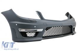 Bodykit für Mercedes C-Klasse C204 Coupe 2011-2015 C63 Design Stoßstange Seitenschweller-image-6086901