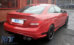 Bodykit für Mercedes C-Klasse C204 Coupe 2011-2015 C63 Design Stoßstange Seitenschweller-image-6086944