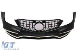 Bodykit für Mercedes C W204 07-15 Umbau auf W205 C63 Design Stoßstange Endrohre-image-6103439