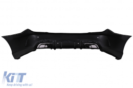 Bodykit für Mercedes C W204 07-15 Umbau auf W205 C63 Design Stoßstange Endrohre-image-6103446