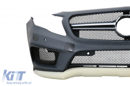 Bodykit für Mercedes GLA X156 2014-2016 Stoßstange Kühlergrill Endrohre Diffusor-image-6083122