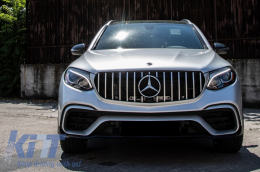 Bodykit für Mercedes GLC SUV X253 15-07.19 Stoßfänger Endrohre GLC63 Look-image-6038971