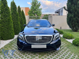 Bodykit für Mercedes S-Klasse W222 13-17 Stoßstange Auspuff Schalldämpfer Tipps S63 Look-image-6094710