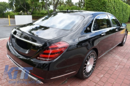 Bodykit für Mercedes S-Klasse W222 Facelift 13+ Stoßfänger Endrohre M Look-image-6057193