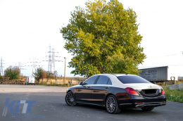 Bodykit für Mercedes S-Klasse W222 Facelift 13+ Stoßfänger Endrohre M Look-image-6074590