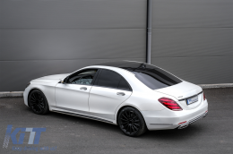 Bodykit für Mercedes S-Klasse W222 Facelift 13+ Stoßfänger Endrohre M Look-image-6082418