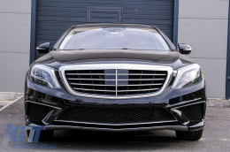 BodyKit für Mercedes S-Klasse W222 Langversion 2013-2017 Endrohre Stoßstange-image-6091091