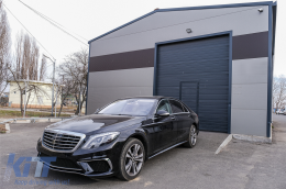 BodyKit für Mercedes S-Klasse W222 Langversion 2013-2017 Endrohre Stoßstange-image-6091092