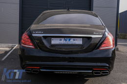 BodyKit für Mercedes S-Klasse W222 Langversion 2013-2017 Endrohre Stoßstange-image-6091098