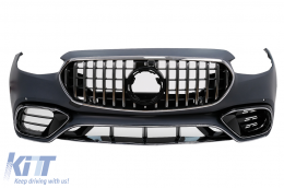 Bodykit für Mercedes S-Klasse W223 2020+ S63 Design Stoßstange Endrohre Kühlergrill-image-6103824