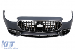 Bodykit für Mercedes S-Klasse W223 2020+ S63 Design Stoßstange Endrohre Kühlergrill-image-6103826