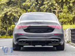 Bodykit für Mercedes S-Klasse W223 2020+ S63 Design Stoßstange Endrohre Kühlergrill-image-6104042