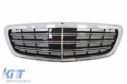 BodyKit für Mercedes S W222 13-06.17 MOPF S63 Look Stoßstange Endrohre Kühlergrill-image-6103848