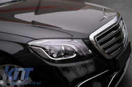 BodyKit für Mercedes S W222 13-06.17 MOPF S63 Look Stoßstange Kühlergrill Rücklichter-image-6103903